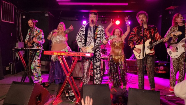 Red Elvises with Zaphara's Dancers at Jazzbones in Tacoma